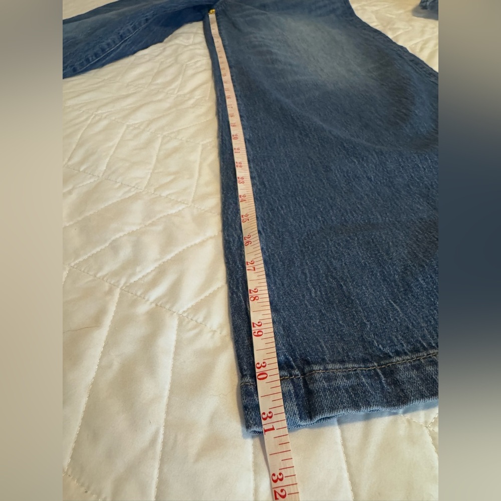 👖 TRIARCHY Ms. Fonda High-Rise Wide-Leg Jeans 
Size 25 - Picture 9 of 11